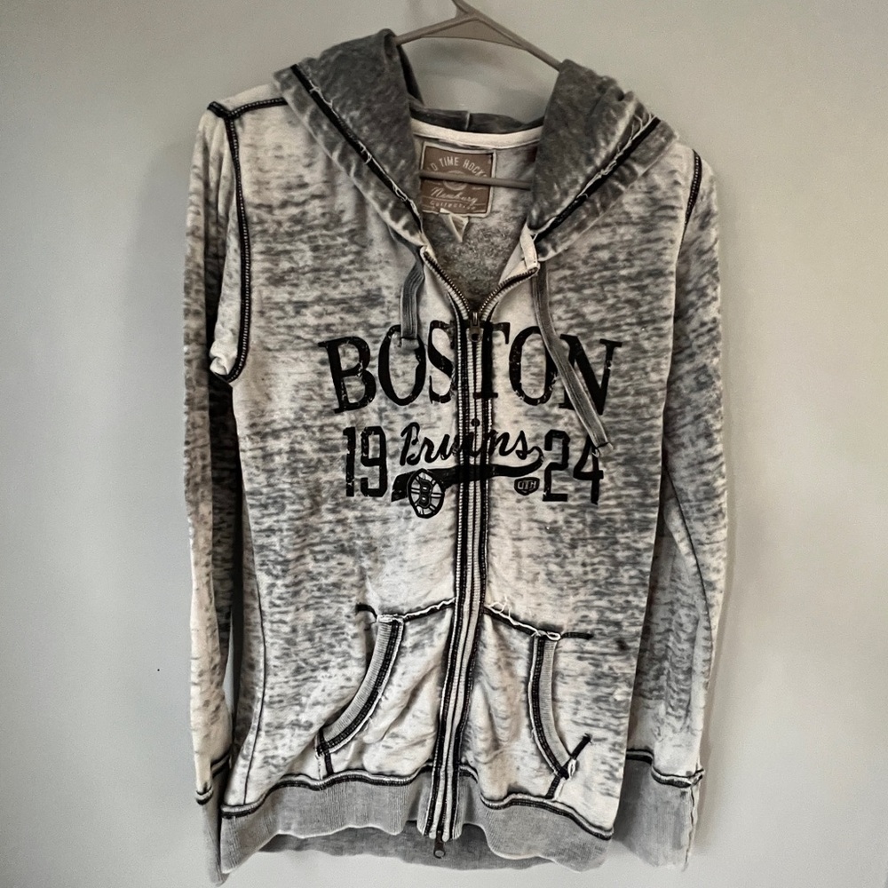 Women’s Boston Bruins Zip Up Sweatshirt Size Medium